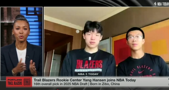 ESPN专访杨瀚森：被选中时刚吃完炸鸡 新秀不能说带队只做好自己